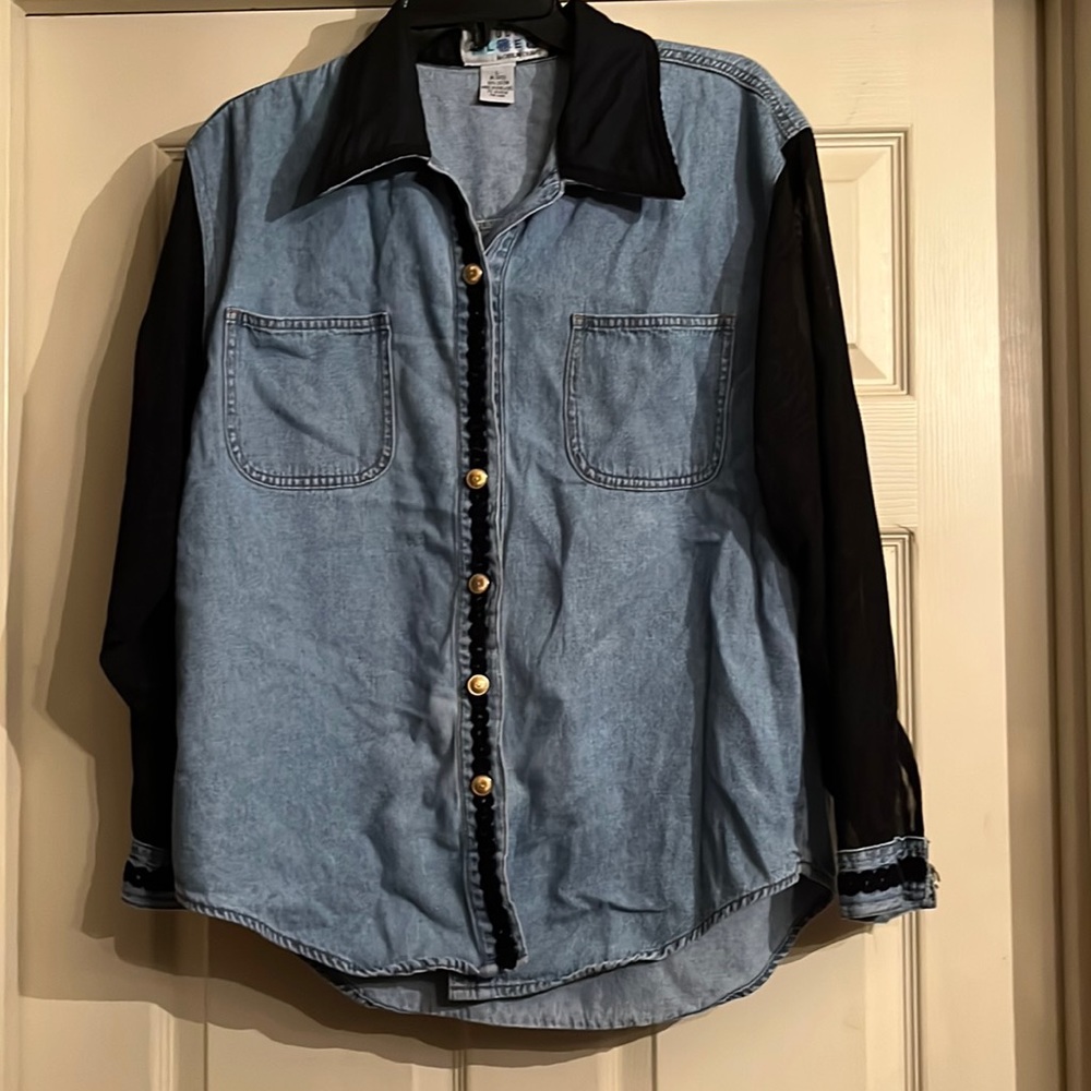 Black & Denim Shirt